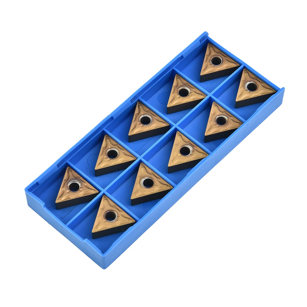

HIGH QUALITY 16*5mm Tips Inserts 10pcs/Box Carbide Triangular Cutting Tools Golden TNMG 160404 Hot Sale Accs Tool