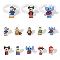 disney q version mickey minnie mouse clear pattern rings white ring resin acrylic ring party gift accessories high quality fre69