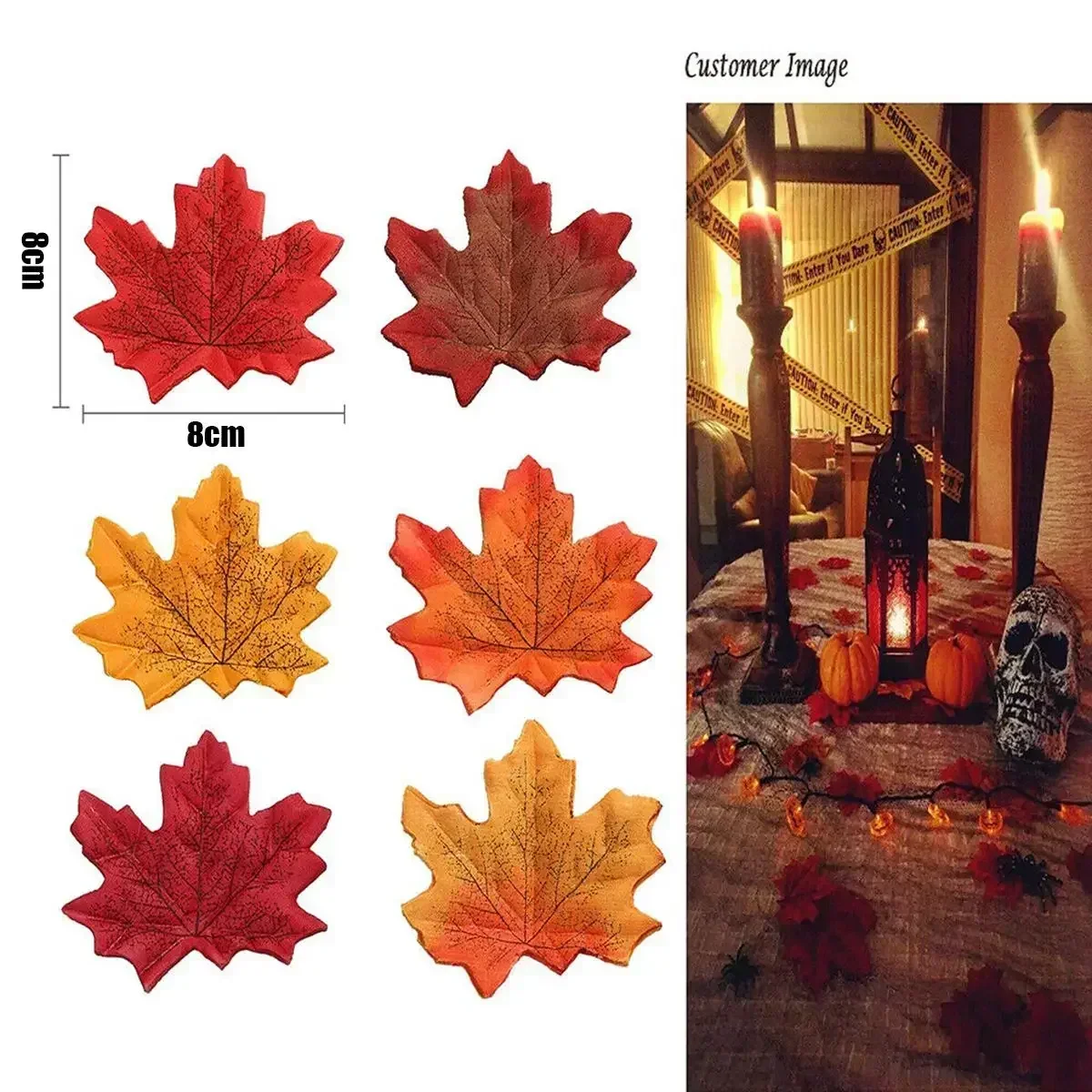 100/500 шт искусственный шелк кленовый лист осень искусственные листья гирлянда