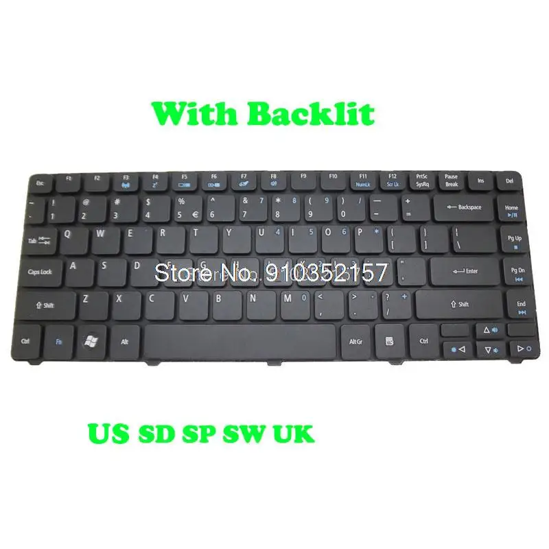 Клавиатура для Acer Aspire 5935 5935G 5940G 5942 5944G русская Россия Швеция SD Испания SP Swiss SW Великобритания Англия США Клавиатура для Acer Aspire 5935 5935G 5940G 5942 5944G русская Россия Швеция SD Испания SP Swiss SW Великобритания Англия США