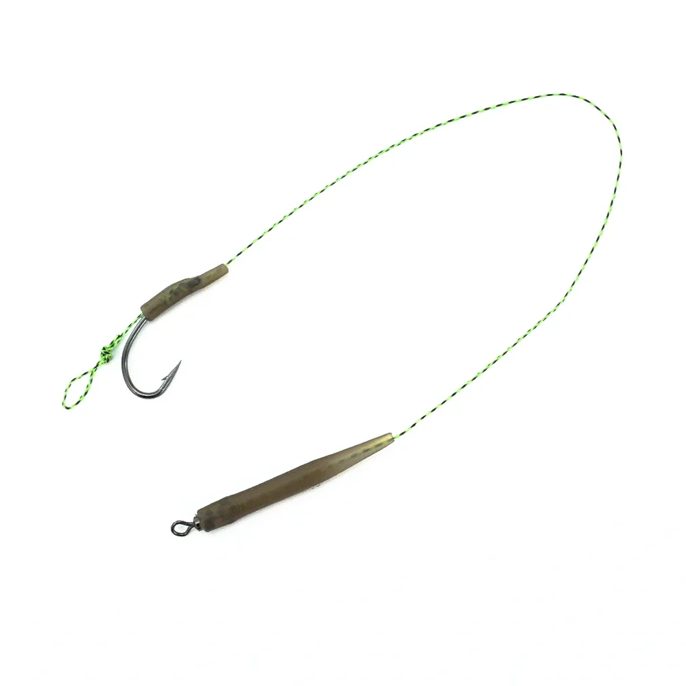 Рыболовные привязанные крючки Hirisi 6 шт. готовые для ловли карпа с V-образным