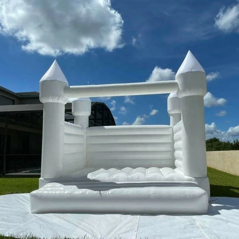 13x13 футов коммерческий белый надувной Свадебный батут прыгающий замок для детей
