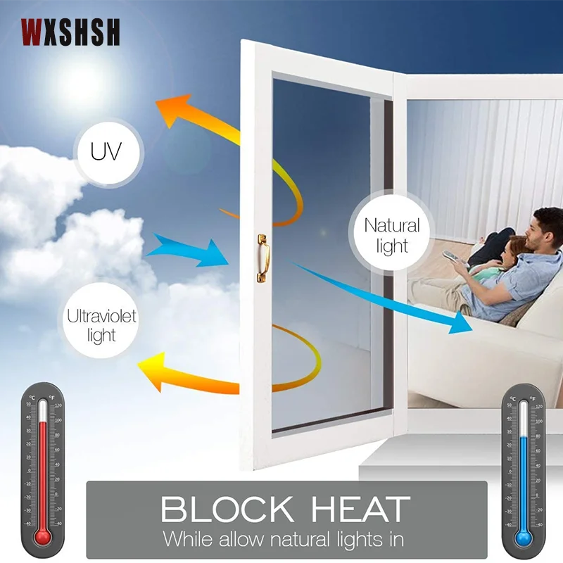 Тонировочная пленка для окон защита от солнца теплоизоляция УФ