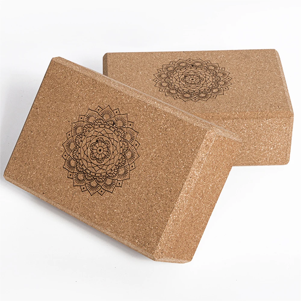 2022 Новые Натуральные блоки для йоги из пробковой эва высокой плотности 350 г