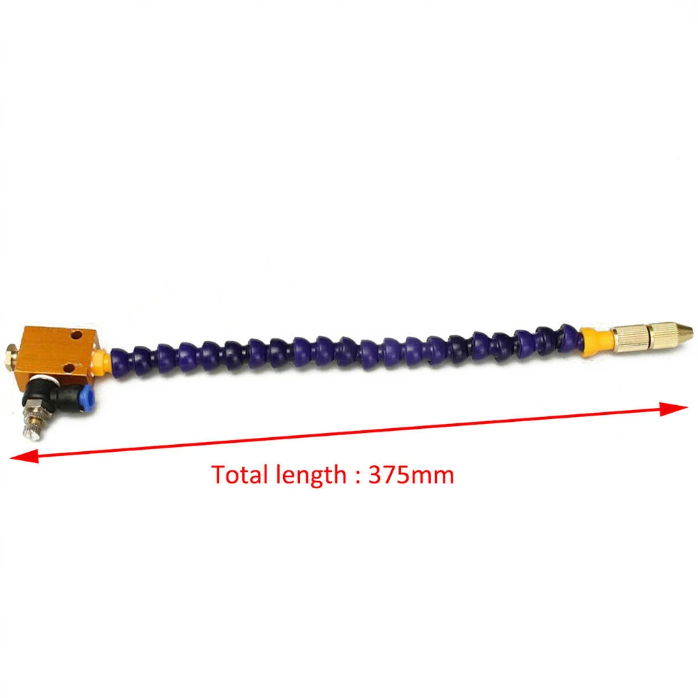 

Durable Mist Coolant Injection System Tool 125cm Air Hose 375mm Length 8mm Air Duct Interface Blowing Metal Chips Cooling