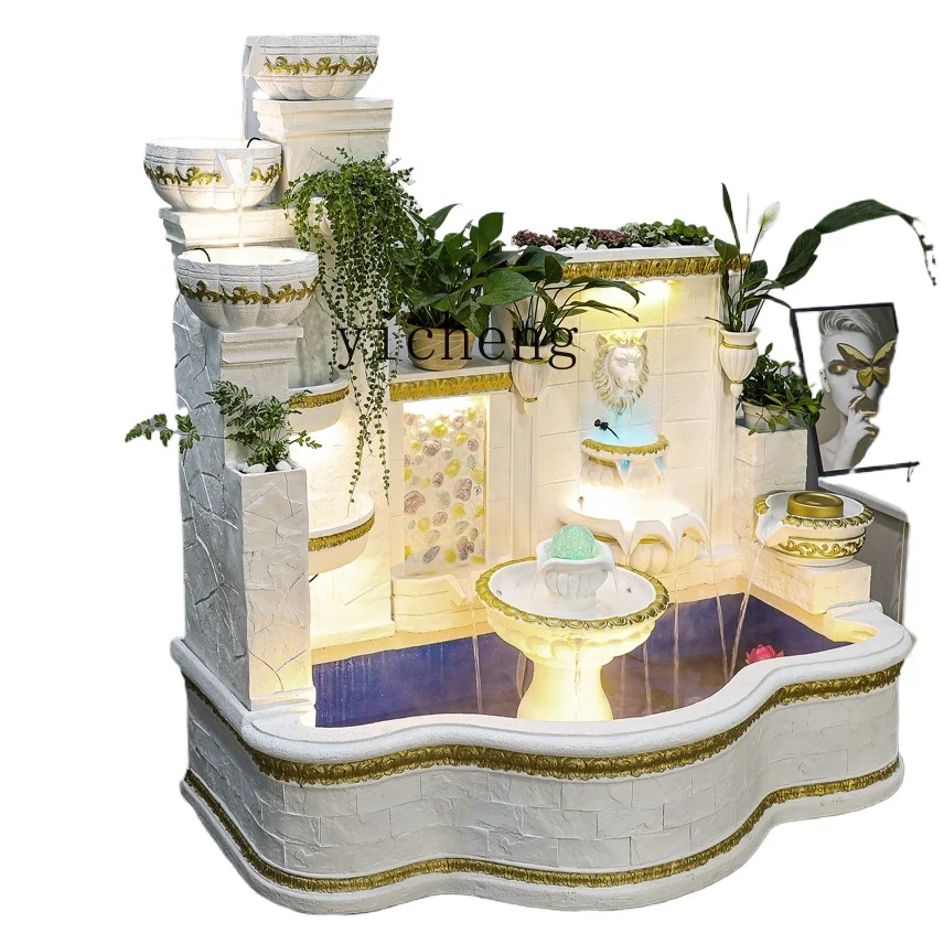ZK фонтан с проточной водой двор аквариум украшение для гостиной балкон пруд