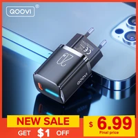 qoovi pd usb type c charger 20w mini quick charge wall adapter fast charging charger for iphone 13 12 pro max 11 x 8 plus ipad