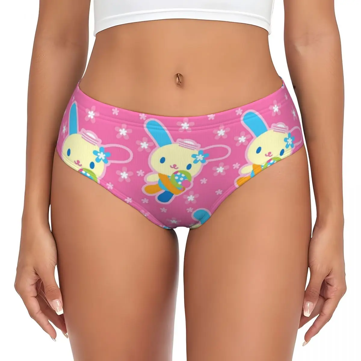 Женские трусики с мультяшным принтом мягкое нижнее белье