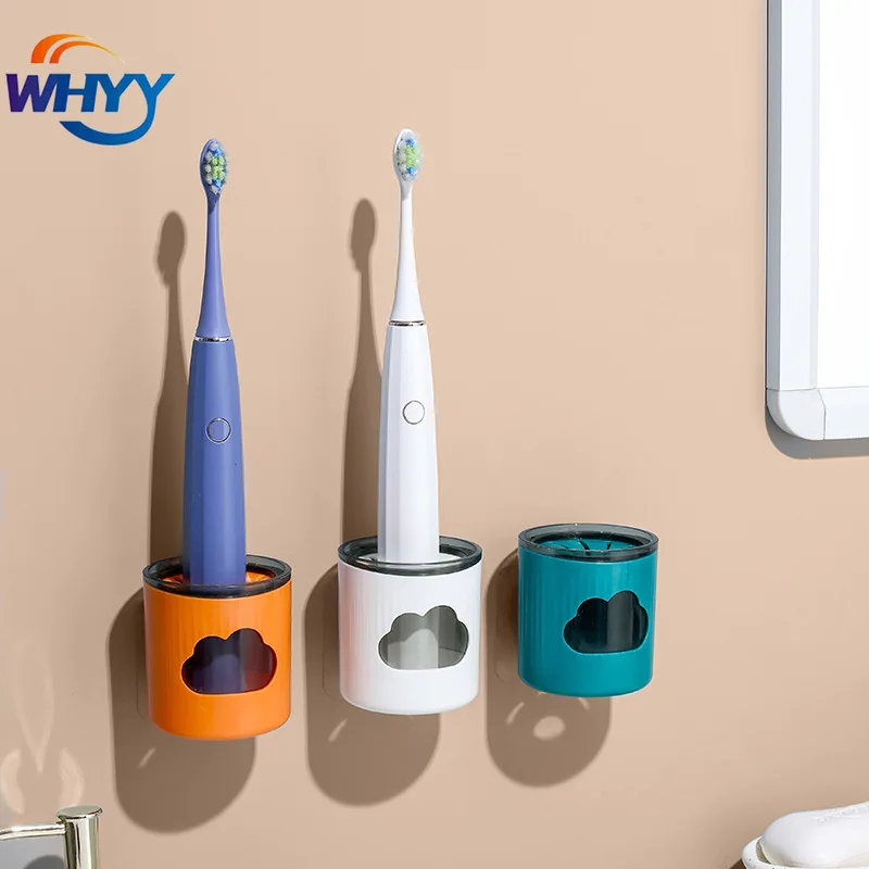 

WHYY Electric Toothbrush Rack Without Punching Wall-mounted Toothbrush Storage Holder Toilet Draining Bathroom Accessories