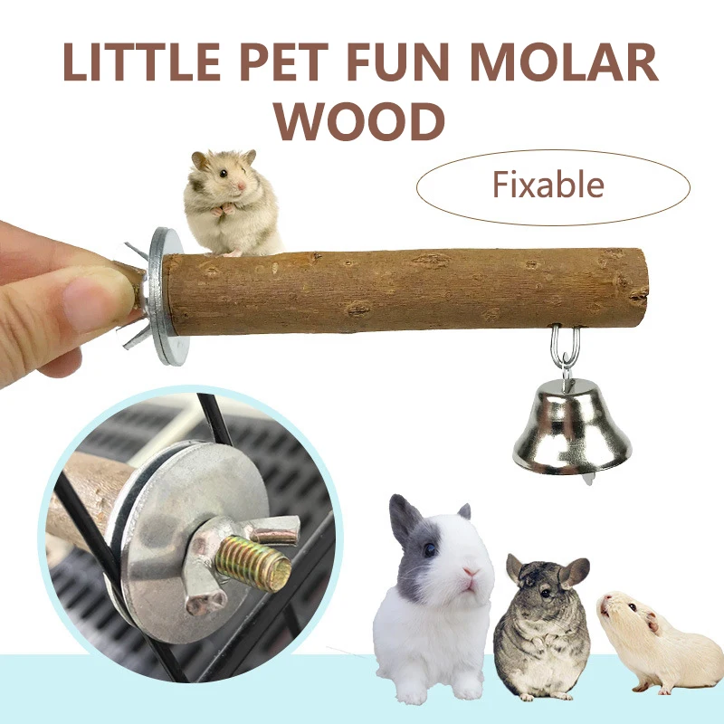 

Rabbit molar supplies hamster willow branch stick with Bell molar snacks toys