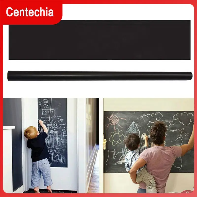 

45*200cm Chalkboard Blackboard Stickers Removable Vinyl Draw Erasable Blackboard Learning Multifunction Office Drop shipping