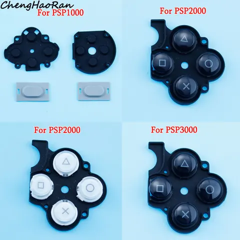 1 шт. для PSP 1000 проводящая резиновая прокладка для консоли PSP 2000 3000 силиконовые кнопки клавиатуры Сменные аксессуары
