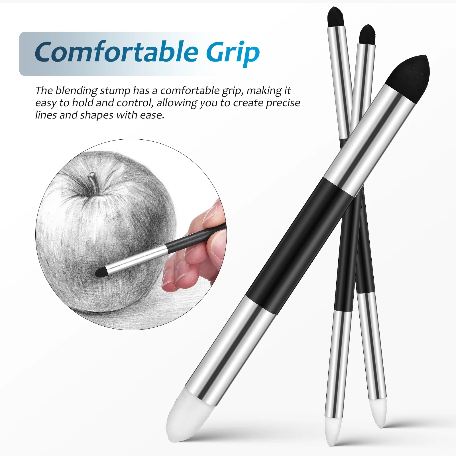 6 шт. ластик губка губки для рисования растушевка карандашей кисть блендеры