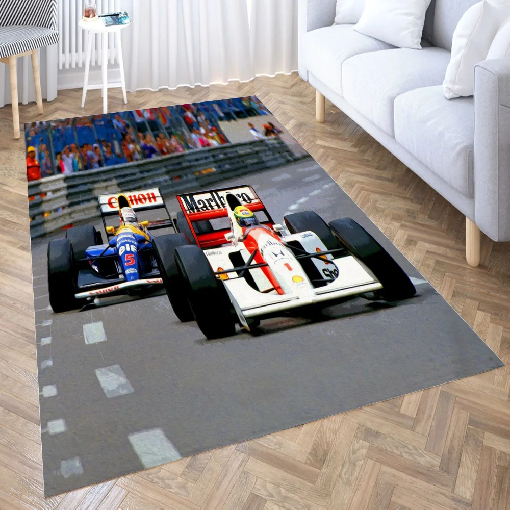 

Senna vs Mansell 1992 Carpet Living Room Large Area Rugs Bedroom Carpet Modern Home Living Room Decoration Floor Lounge Rug
