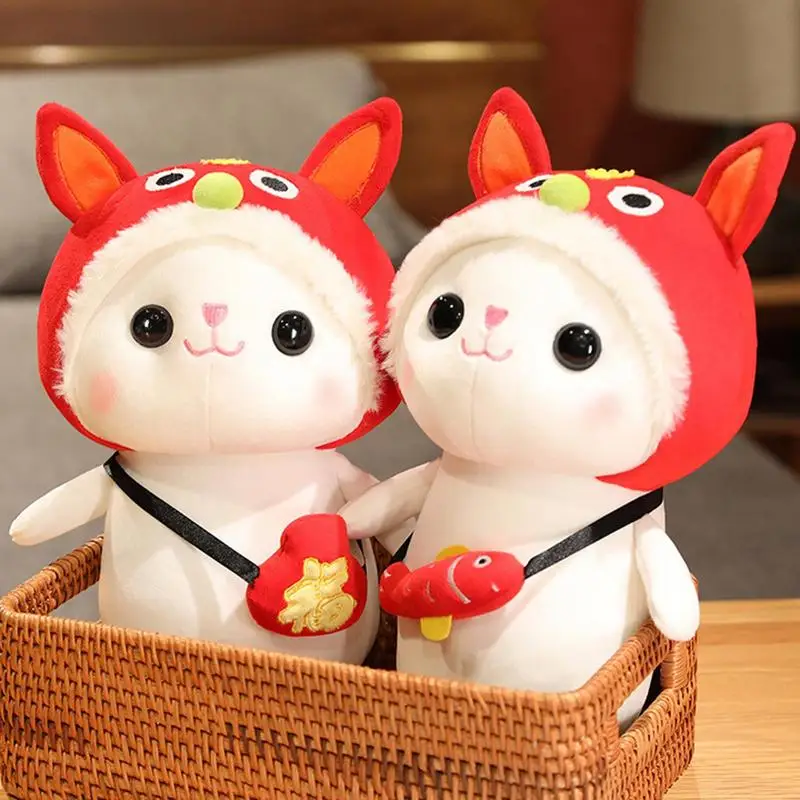 

2023 подарок на День святого Валентина для подруги кролик Счастливый Кролик плюшевая кукла мягкий плюшевый кролик кукла для детей Новогодний подарок