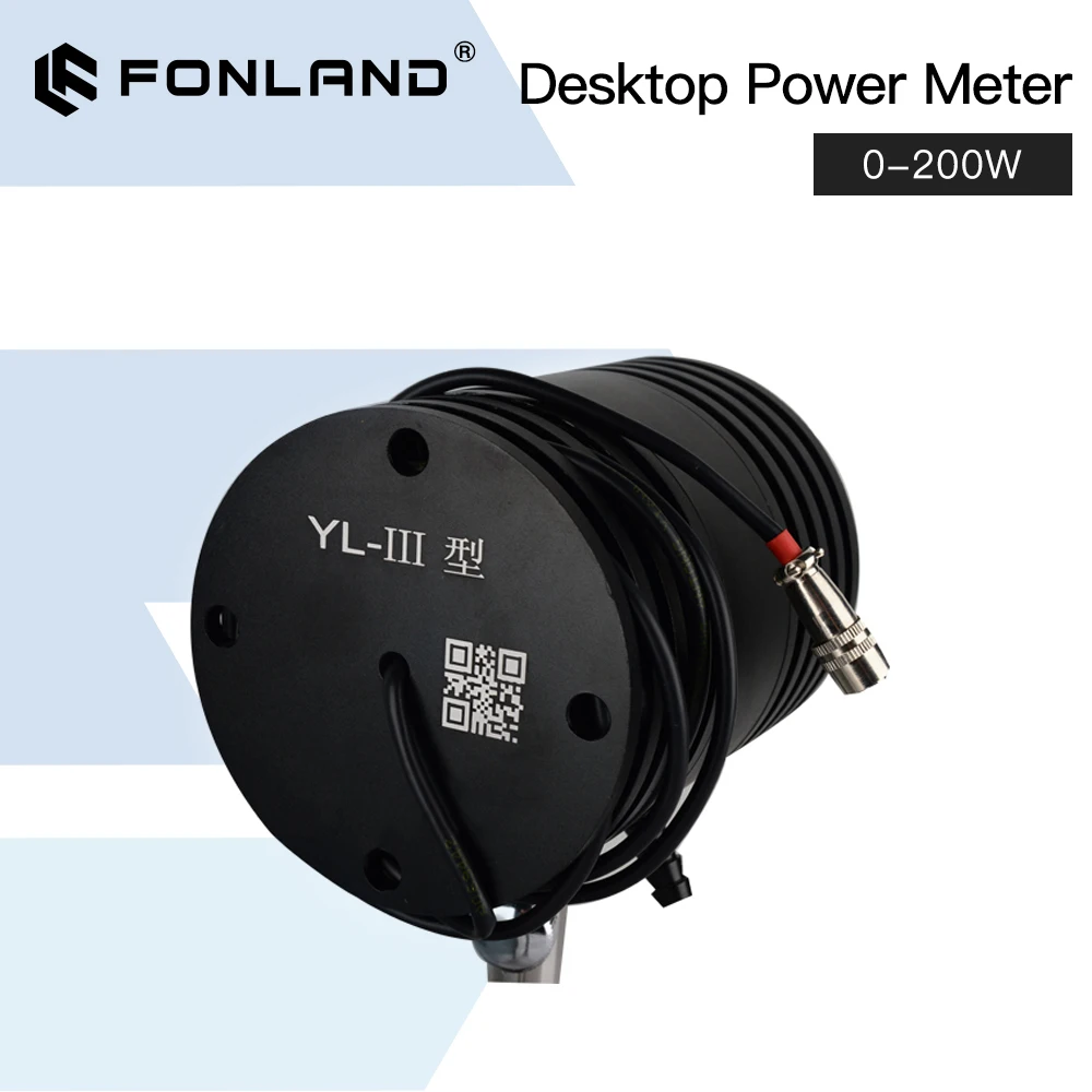 FONLAND Desktop CO2 Laser Power Meter Test Range 0-200W Use Wavelength 10.6um Input Voltage AC 220V Modle YL-S-III enlarge