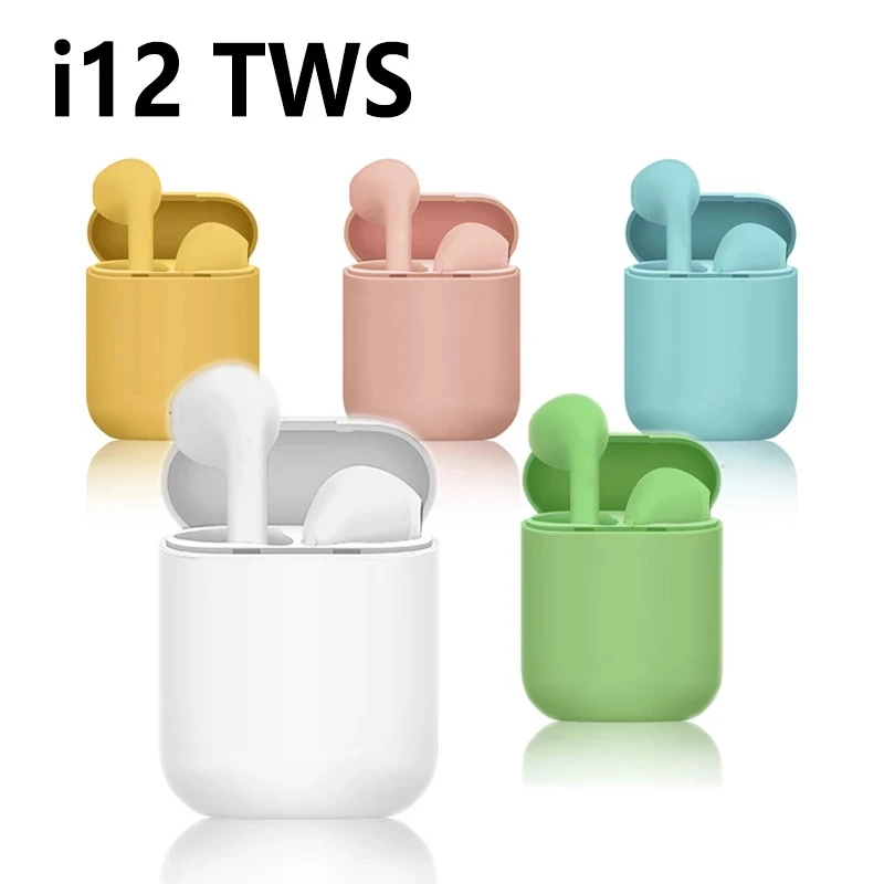 

RYWER TWS Wireless Original i12 Earphones HIFI Stereo Headsets Wireless Earbuds Bluetooth-Compatible pk i7s TWS i9s i11 i15 i20
