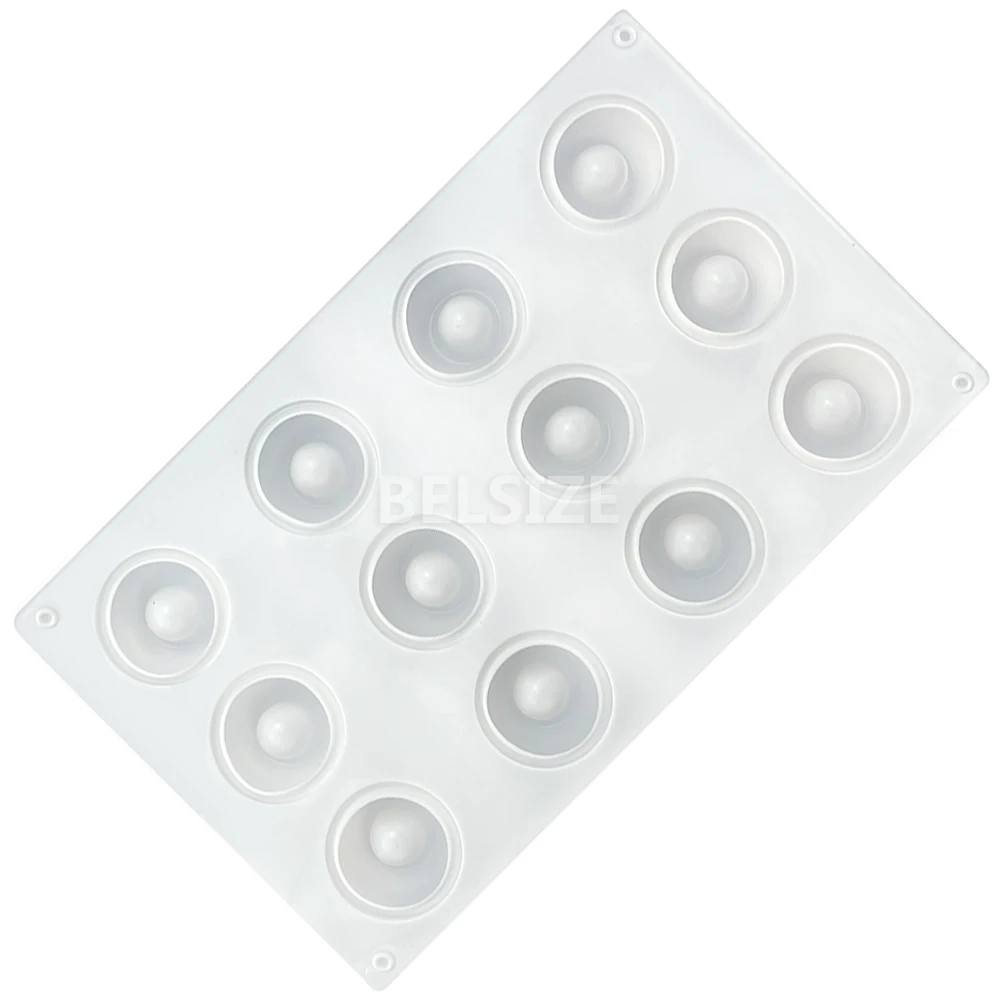 3D форма для выпечки сфера дизайн торта силиконовая шоколада мушлет вогнутые