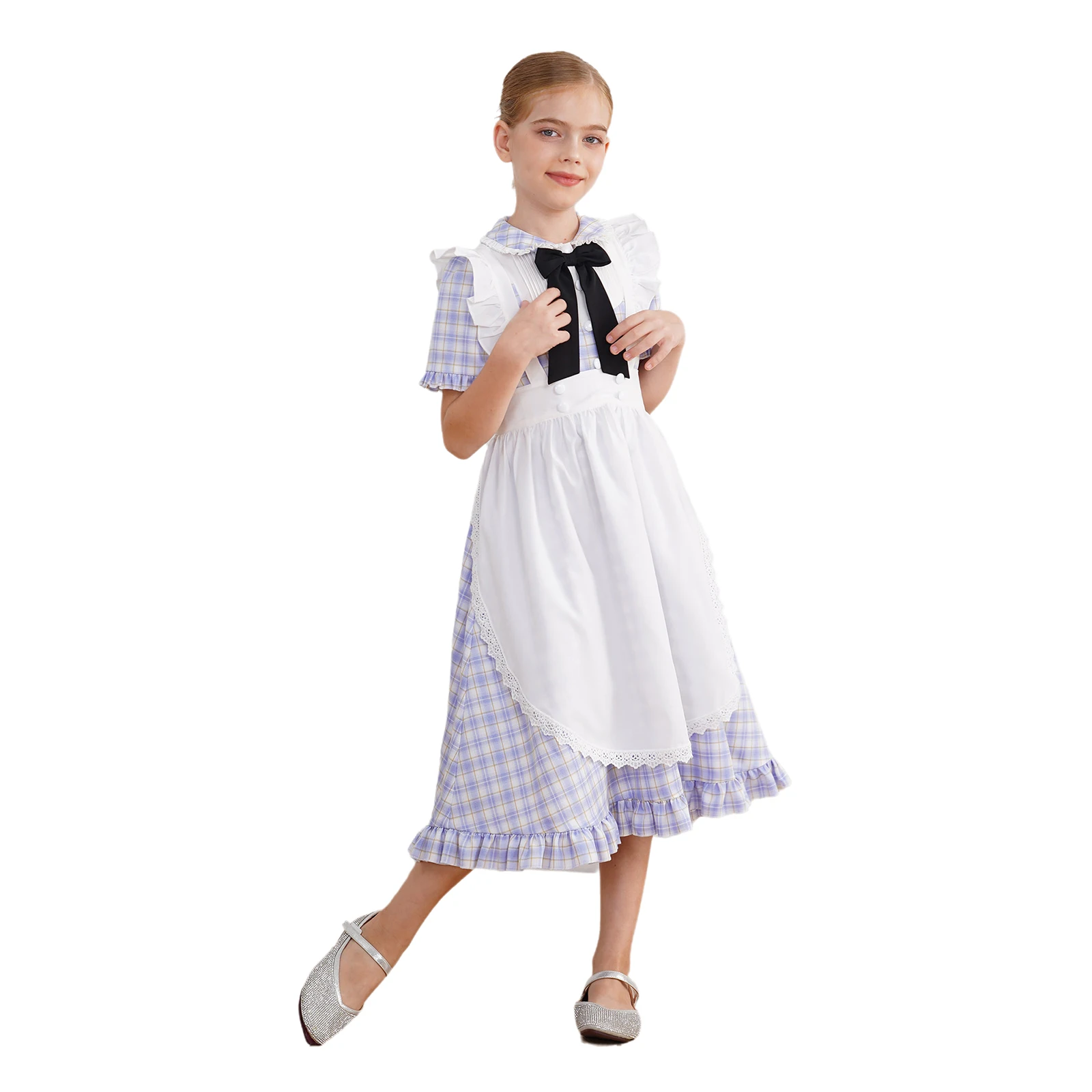 Костюм для косплея девушек пионерский цветочный трапециевидный костюм с