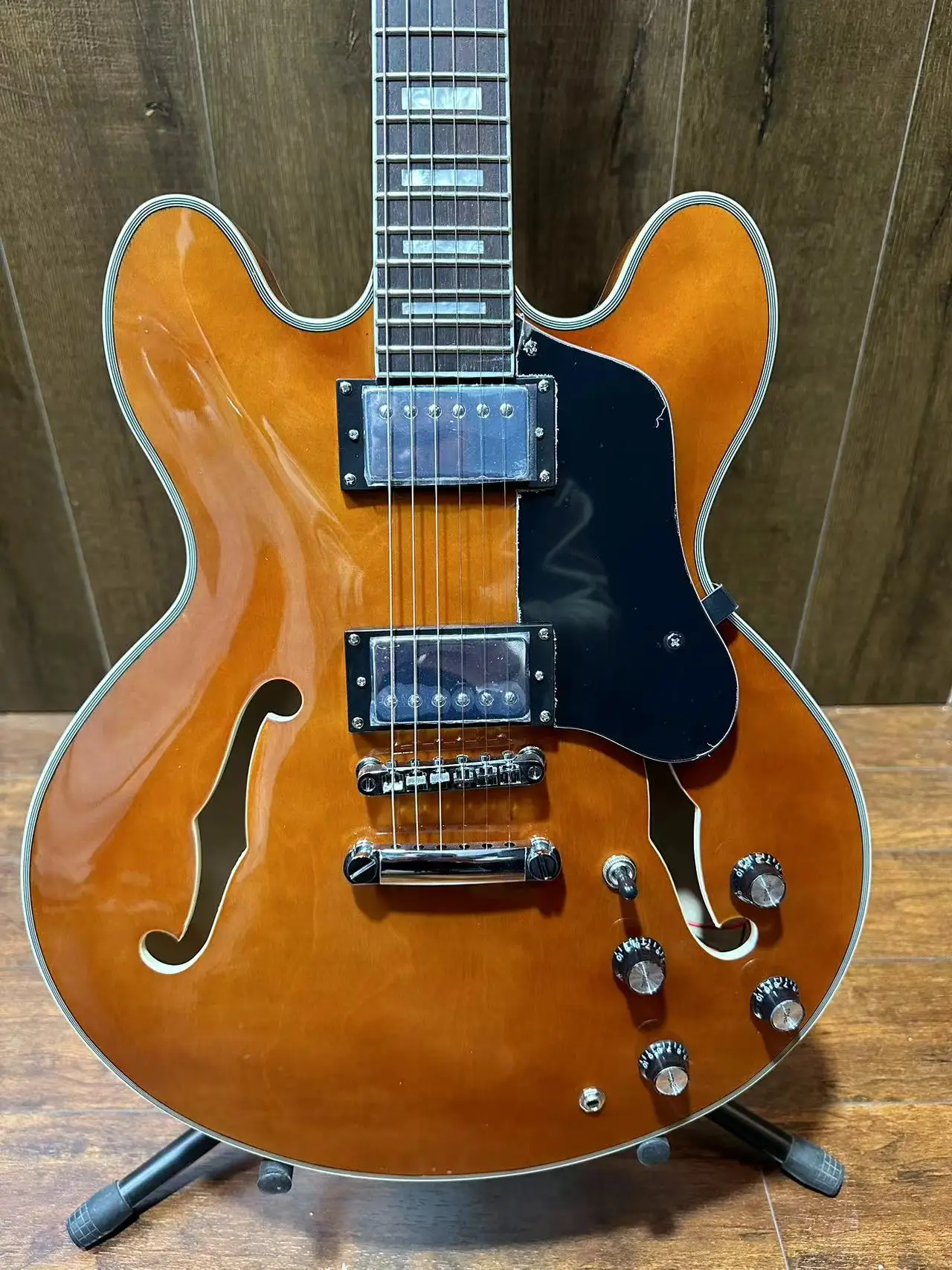 

Dawnking DK-335 half-hollow electric guitar, 335-style jazz electric guit Free shipping, available from stock
