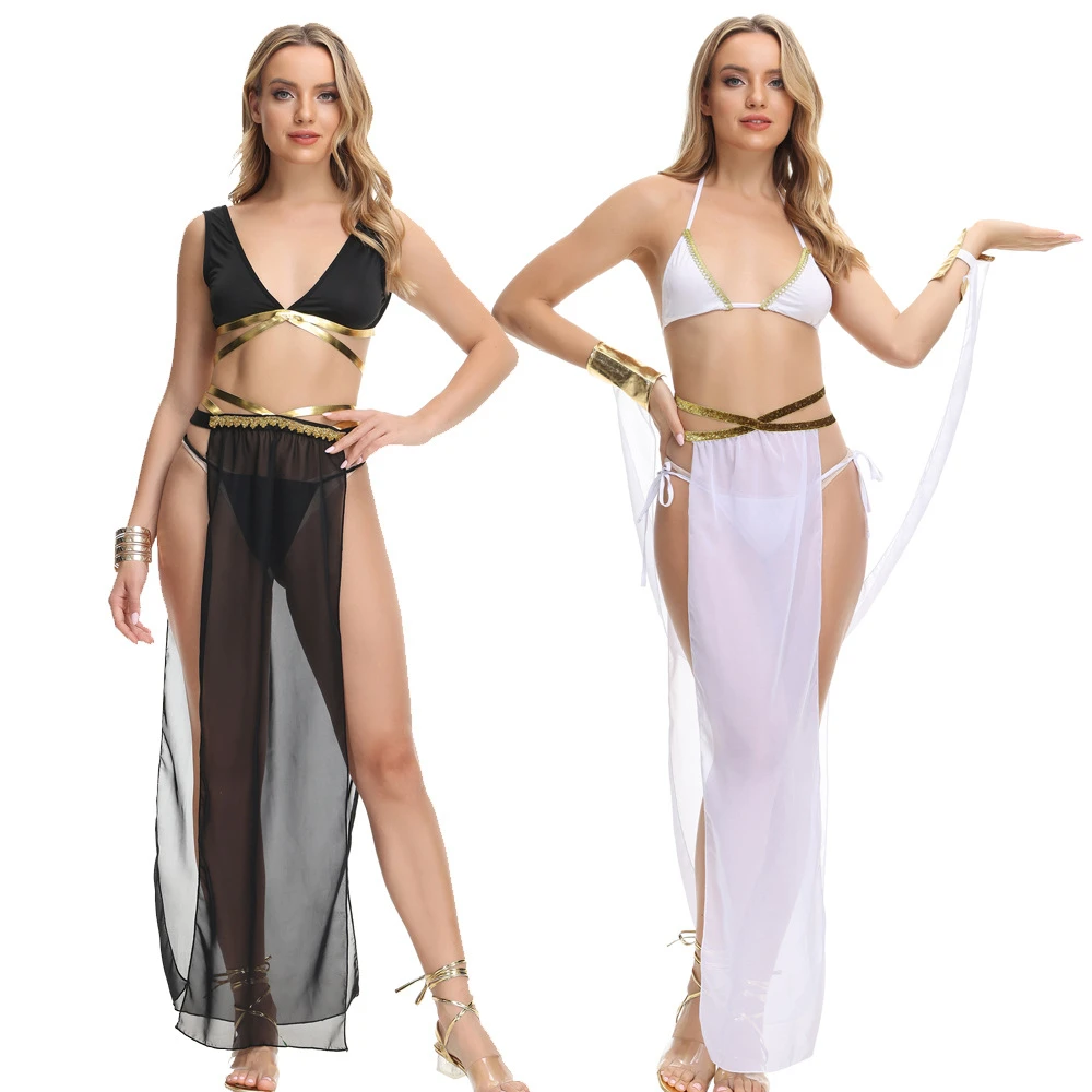 

Cleopatra Greek Goddess Arab Princess Cosplay Uniform Sexy Seduction Belly Dancer Costume Carnival Halloween Party Fancy Dress