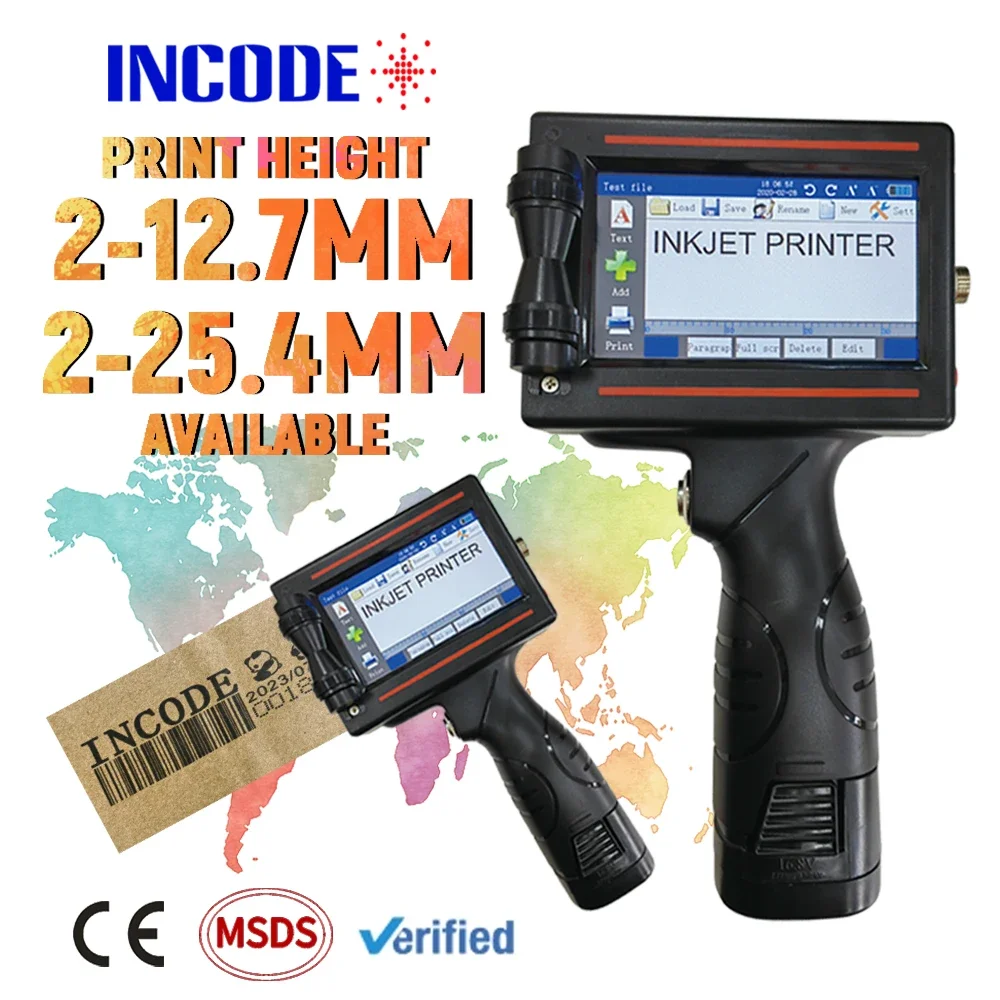 Горячий продукт 2024 мини-портативная ручная машина для печати даты истечения