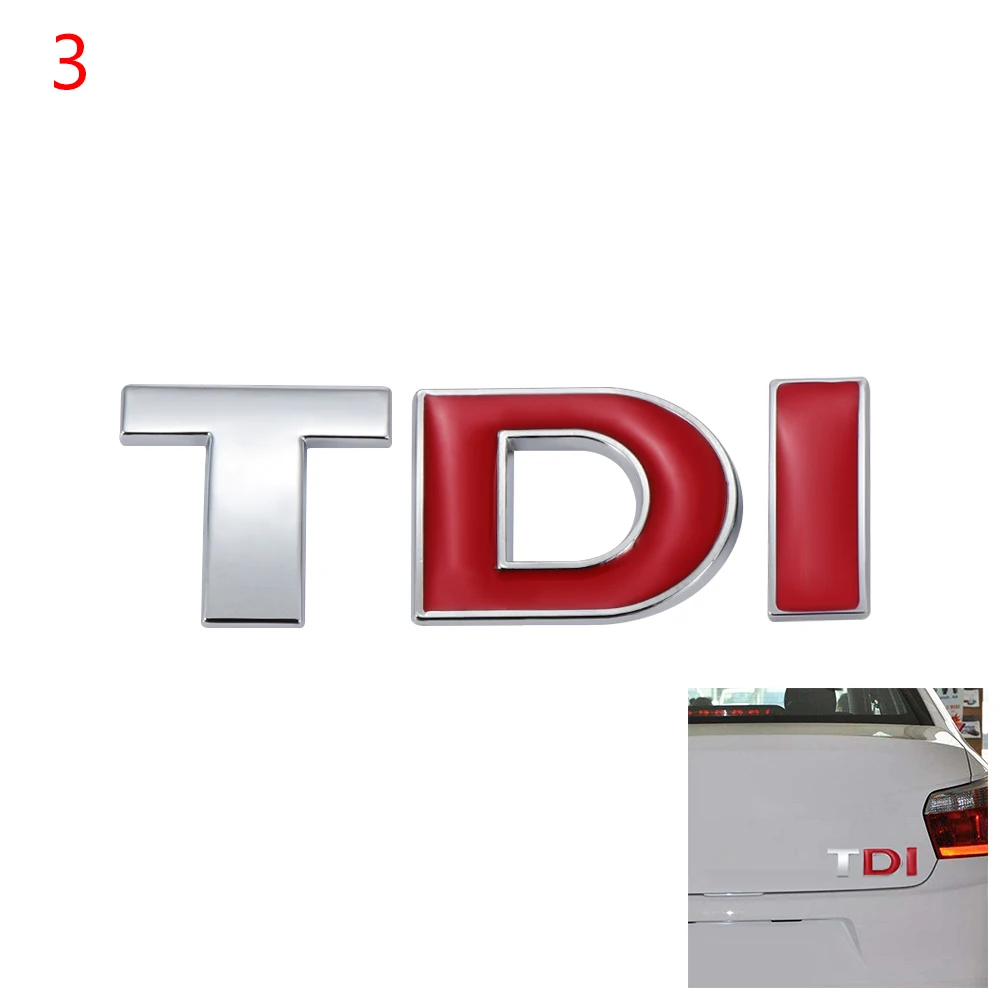 

Автомобильные наклейки 3D авто наклейка логотип TDI значок эмблема наклейка на багажник крышка автомобиля задняя дверь автомобильный Стайлинг автомобильные аксессуары