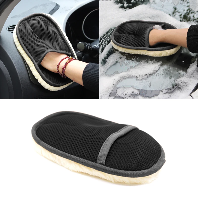 

Щетка для чистки автомобиля, шерстяные мягкие перчатки для мытья автомобиля, щетка для чистки мотоцикла, перчатки для чистки, уход, автостай...