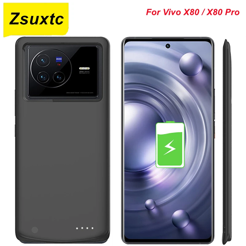 

6800Mah For VIVO X80 Battery Case X80 Pro + 5G Phone Cases For VIVO X80 Pro Battery Charger Case Power Bank Cover