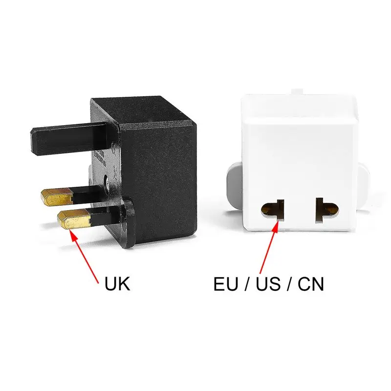 

China CN US To UK British Plug Power Socket Japan European EU to UK Travel Adapter Electrical Charger Socket AC Converter