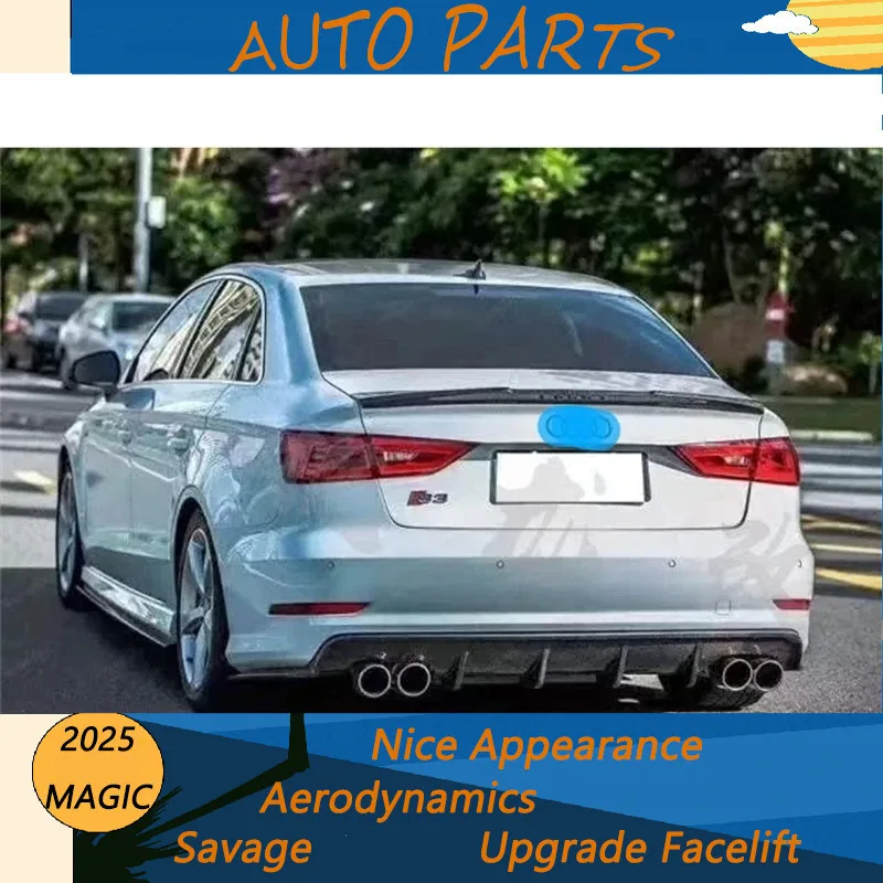 Подходит для Audi A3 Sport S3 со модифицированной губкой из углеродного волокна задней