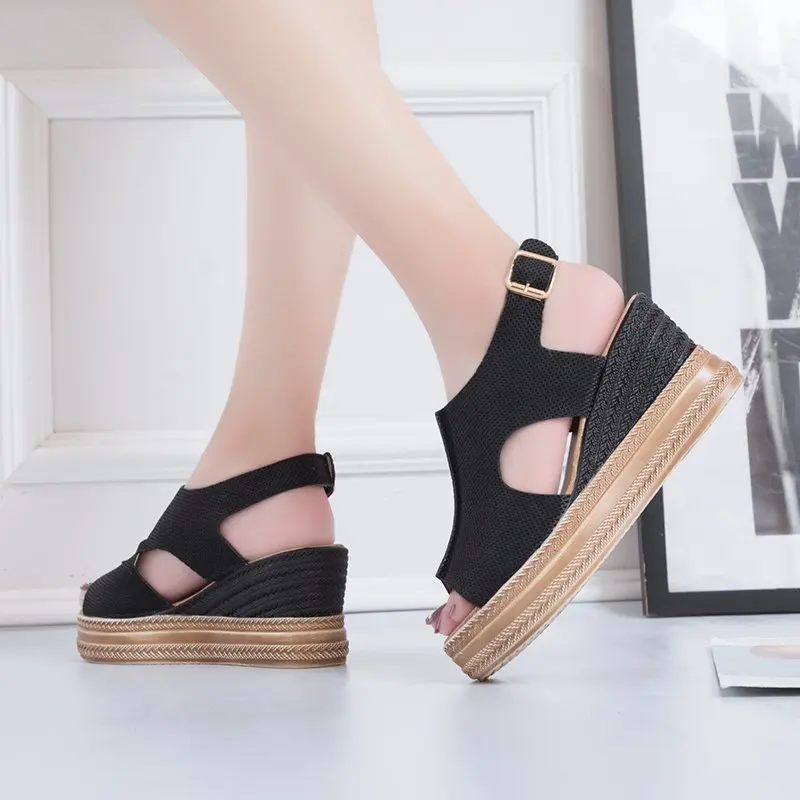 

Sandals Women Wedges Shoes High Heels Sandals Summer Women shoes Chaussures Femme Platform Sandalia Feminina 2022