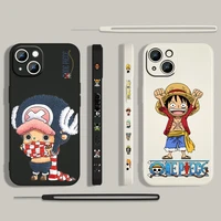 one piece zoro luffy for apple iphone 13 12 mini 11 pro xs max xr x 8 7 6s se plus liquid left rope silicone phone case
