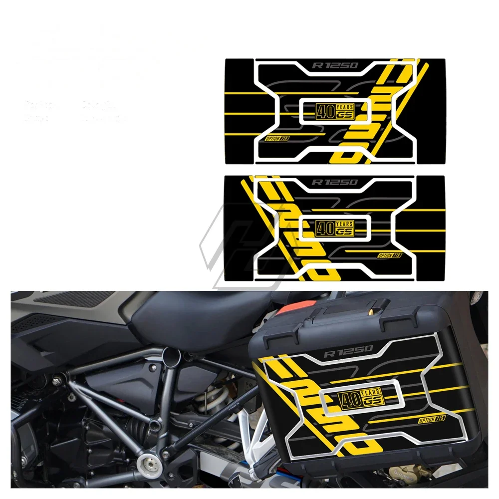 

For BMW Motorrad Vario Case 2004-2012 R1200GS R1250GS Box Decals 40 Yesr GS Motorcycle Trunk Sticker