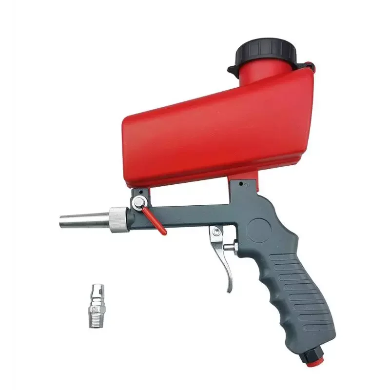 

Portable Gravity Pneumatic Sandblaster Gun Lightweight Aluminium Handheld Blasting Device Spray Gun 700cfm Power Tool