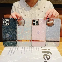 jome luxury dream shell glossy marble clear case for iphone 11 12 pro max 13 mini xr 6s 6 s 7 8 plus xs x silicone soft cover