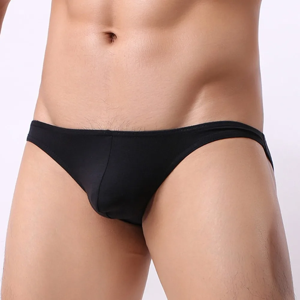 

Mens Briefs Sexy Solid Seamless Underwear Breathable Low Waist Underpants U Convex Pouch High Elastic Gay Panties Lingerie Homme