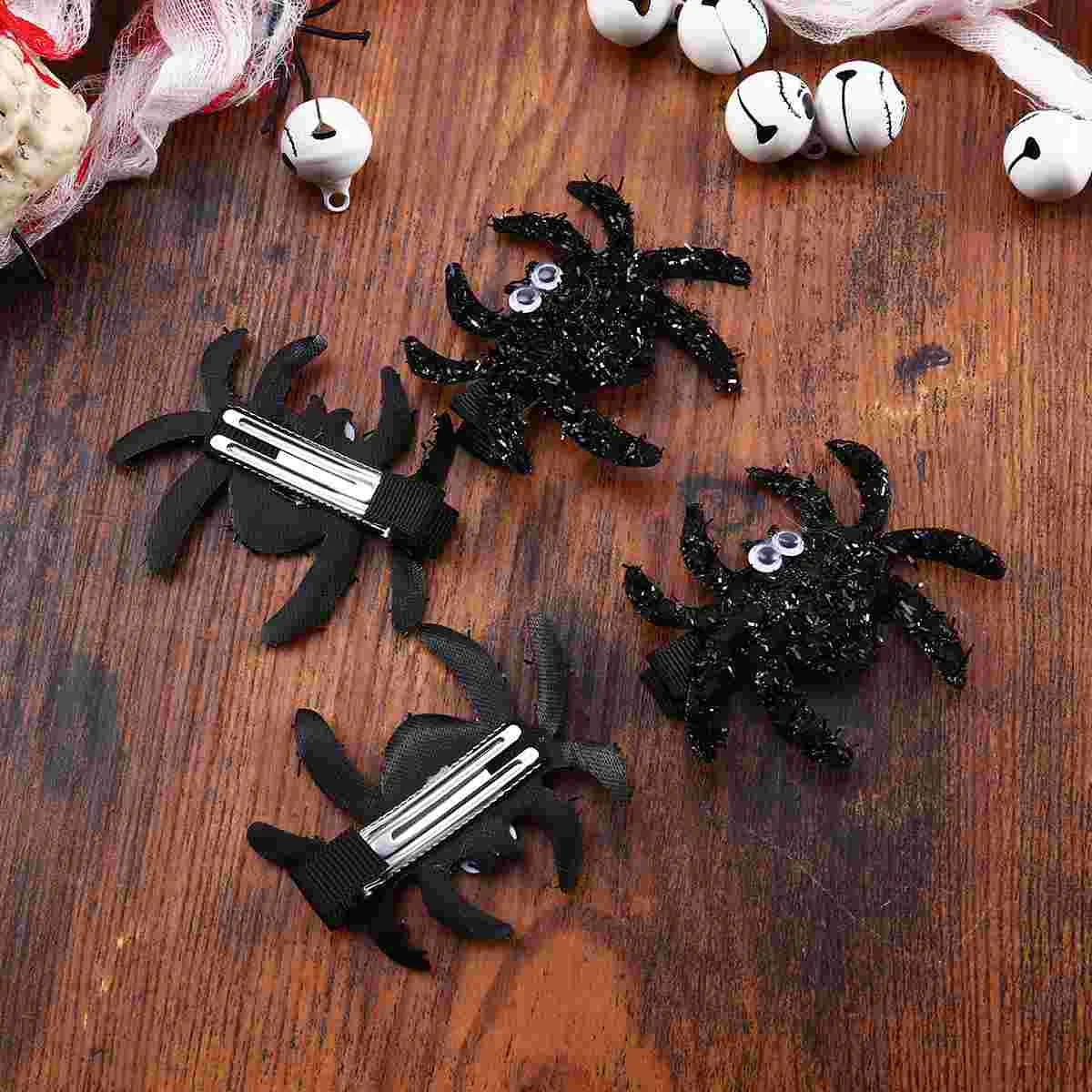 

5pcs Spider Hair Clip Quirky Hair Clips Funny Hair Accessories for Costume Party Decoration