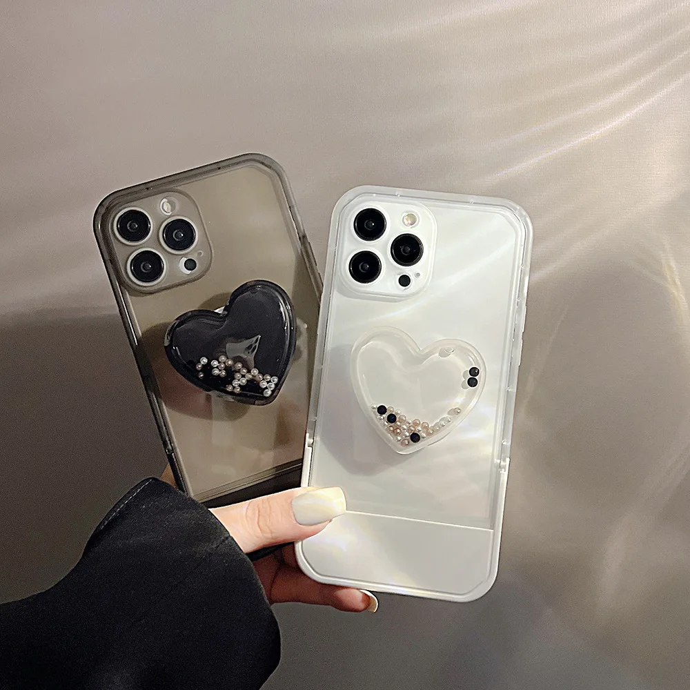 

Compatible with iPhone 12/11/13 Pro Max,love Bracket Phone Case , Soft Silicone Slim Fit Protective Cover 2 Packs Cute