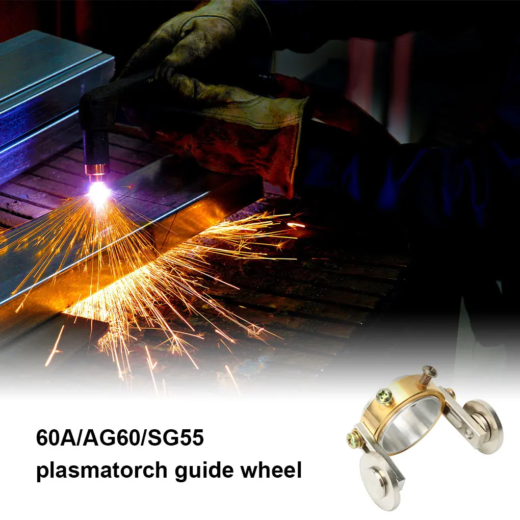 

High-speed Steel Roller Guide Wheel Detachable Plated Plasma Welding Soldering Torch Parts Accessories Replacement for 60A