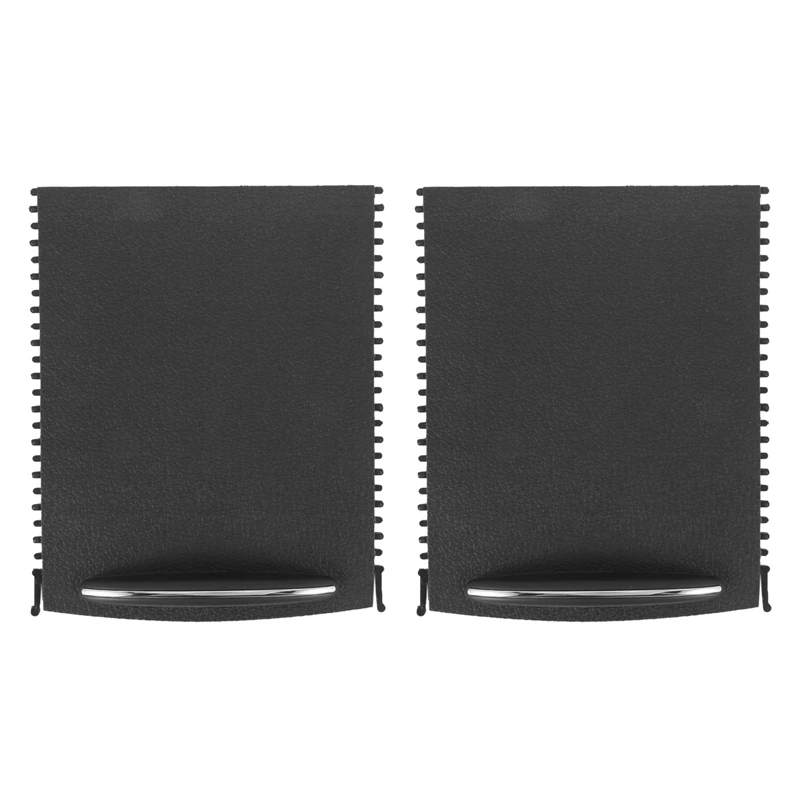 

2X Car Center Console Sliding Shutters Cup Holder Roller Shutter Cover For Mercedes-Benz C-Class W203 2000-2007