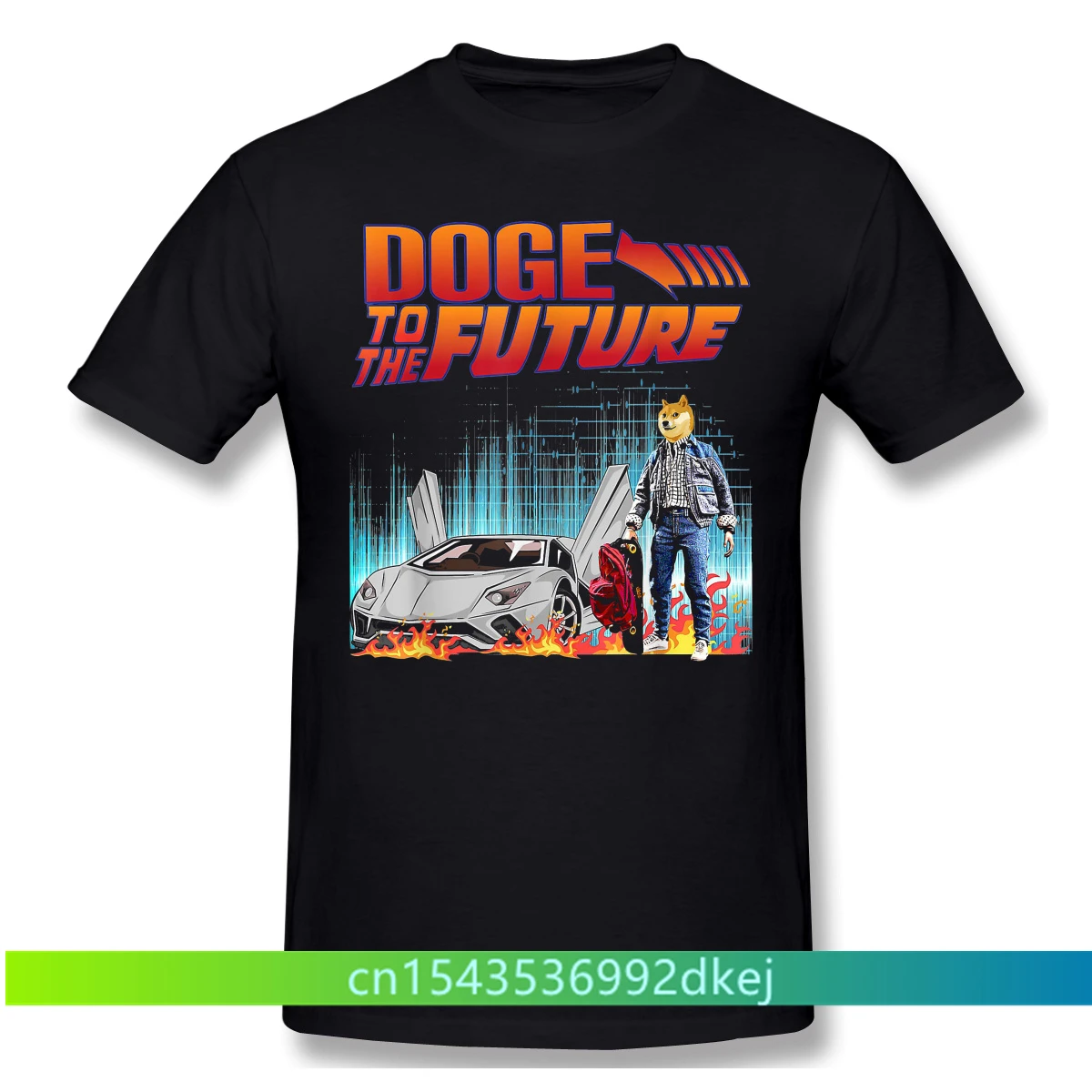 

Funny To Moon HODLShirt Men 100% Cotton Short Summer Sleeve TShirt Doge Dogecoin Bitcoin Digital Currency Casual Loose T-Shirt