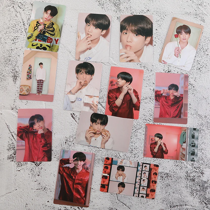 

KPOP Bangtan Boys те же фото карты имена подписи LOMO карты премиум фотографии 13 шт./компл.