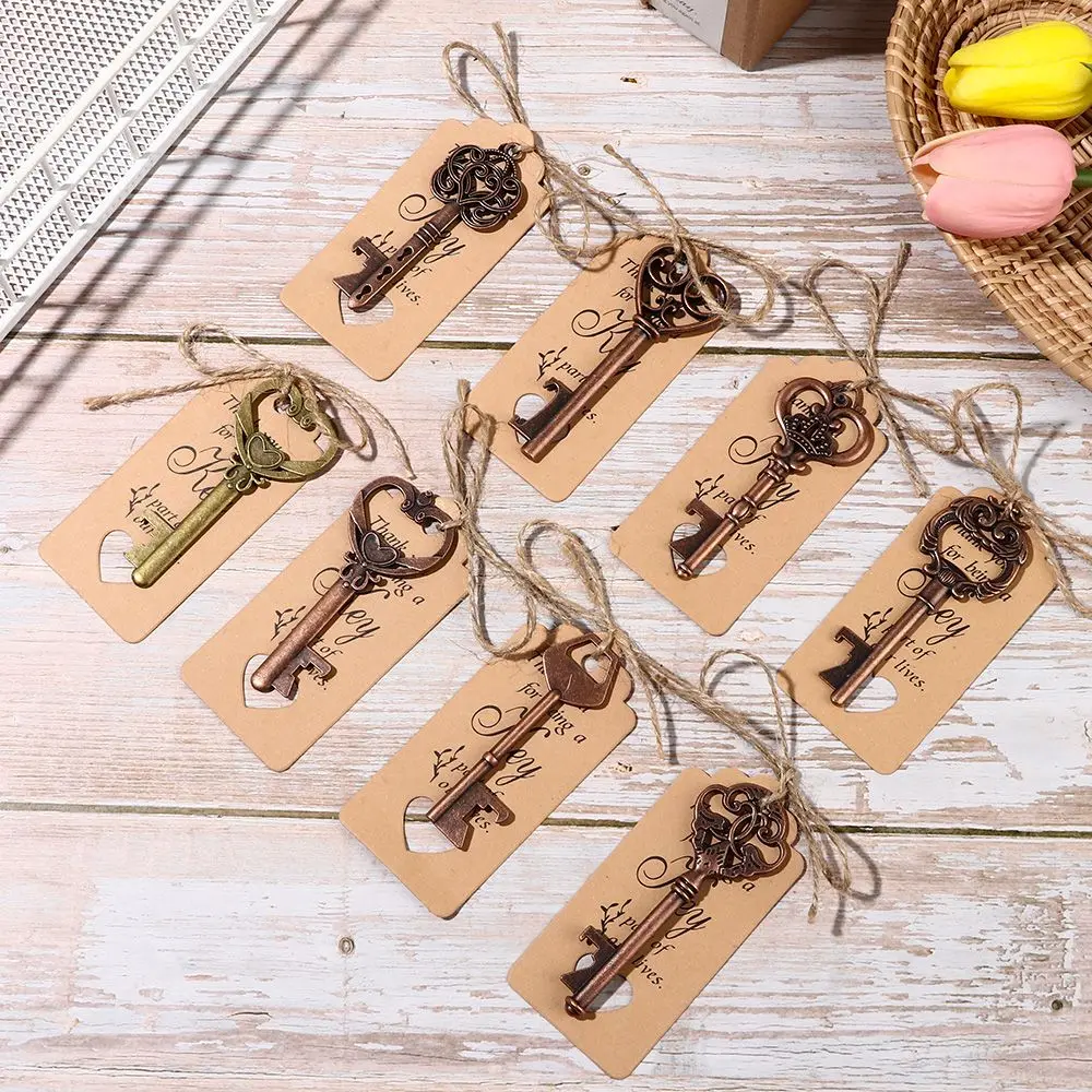 

1Pcs Vintage Bottle Opener Key Kitchen Tool Accessories Wedding Pendant Beer Opener Wedding Party Favor Supplies