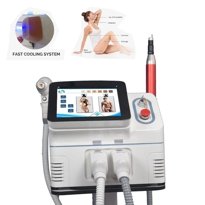 

2023 new 2 in 1 picosecond laser tattoo removal machine Hair Removal Nd Yag Laser Picosecond Laser Permanent Tattoo Removal