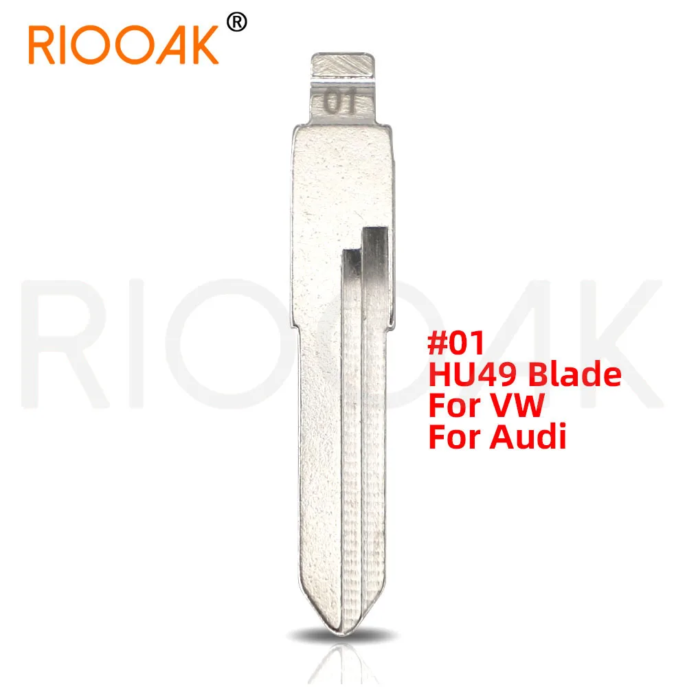 

10 шт. необрезанные металлические лезвия для ключей 01 # HU49 для VW Jetta Santana для KD keydiy xhorse VVDI пульты универсальные No.01