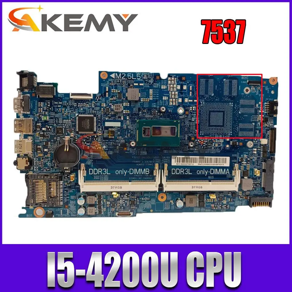 

for DELL Inspiron 15 7537 laptop motherboard SR1EF I5-4200U DDR3L CN-0K58JN 0K58JN K58JN DOH50 MB 12311-2 KJ7NX 100% work