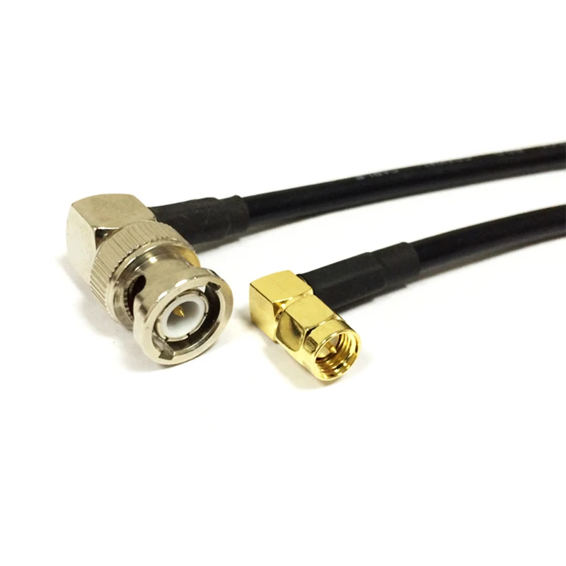 

Беспроводной соединительный кабель с прямым углом SMA Male к разъему BNC 90-градусный адаптер RG58 50 см/100 см
