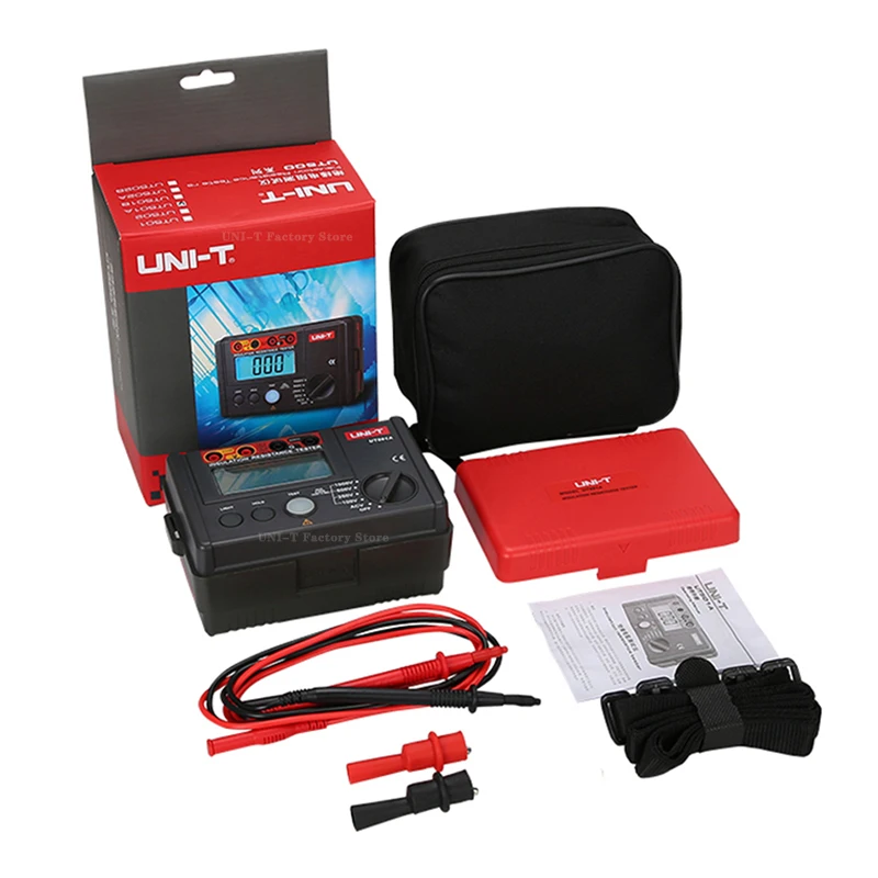 

UNI-T UT501A 1000 В изоляционный Измеритель сопротивления заземления с автоматическим выбором диапазона ом тестер мегомметр вольтметр