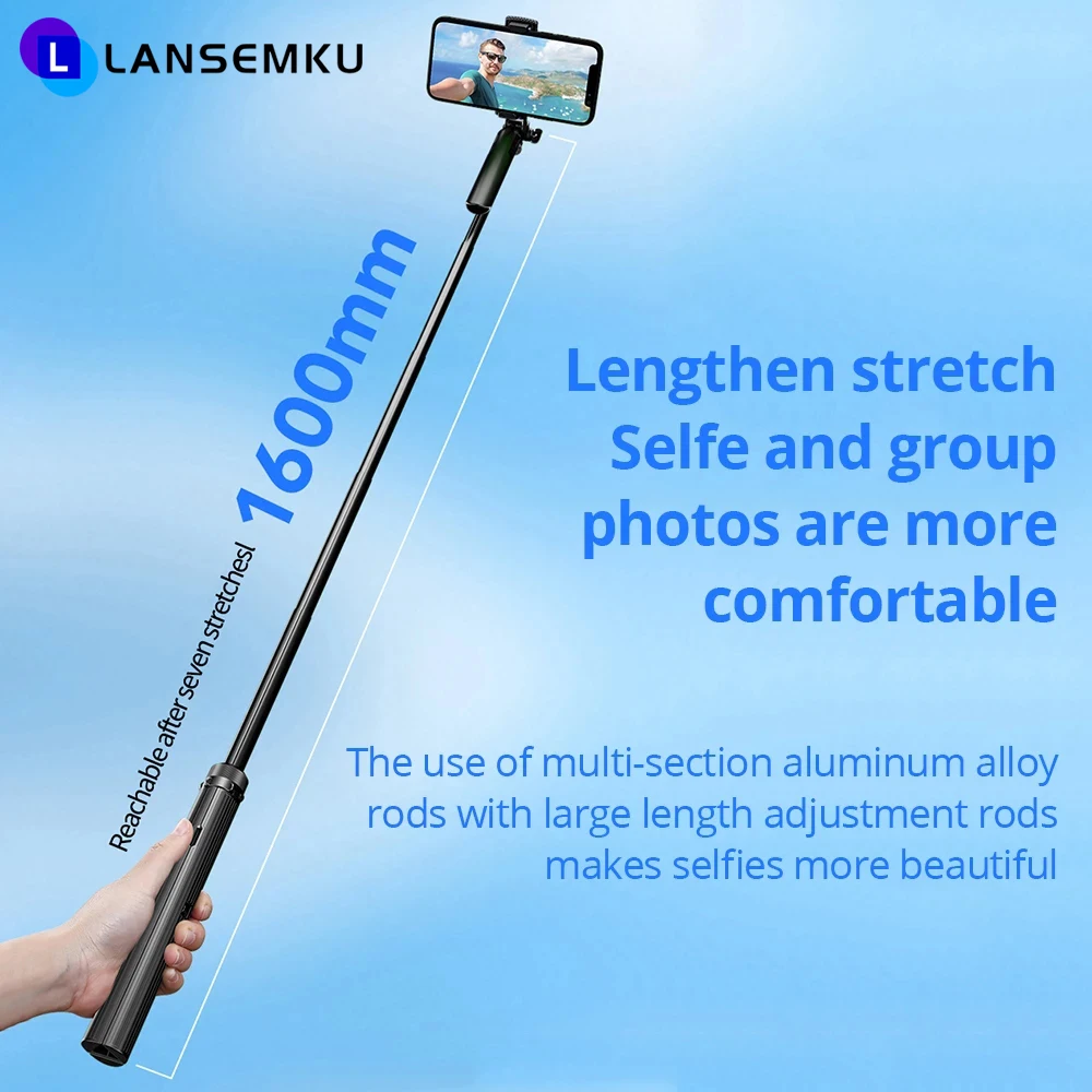 

Scalable Mobile Tripod Automatic Balanced Gimbal Stabilizer Smartphone Selfie Stick Wireless Bluetooth Control For iPhone/Xiaomi